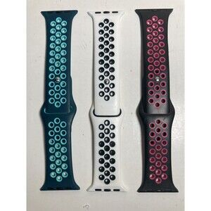 (3) Nylon Silicone Sport Bands Strap for Apple Watch SE 38/40mm - NEW
